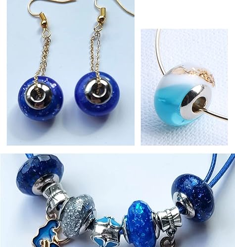 Miniatura 8 de Molde epoxi de cristal para bricolaje, 6 rejillas, aretes de bola, pulsera, espejo, molde de resina, molde de silicona para colgantes de bricolaje,