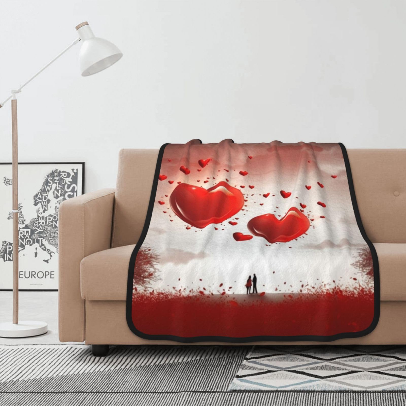 Couverture polaire Love pour envelopper votre intérieur de douceur et d'amour