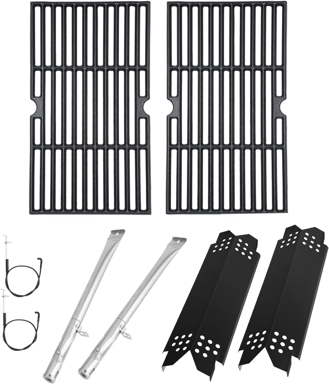 Replacement Parts Kit for Nexgrill 4 Burner 720-0830X 720-0830XF 720-0830XM, Grill Parts Kit for Nexgrill 720-0830X Replacement Parts, Grill Grate Kit for Nexgrill Replacement Parts 4 Burner