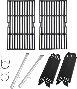 Replacement Parts Kit for Nexgrill Deluxe 2 Burner 720-0864R 720-0864RA 720-0864BA, Grill Parts Kit for Expert Grill 720-0864T, Grill Grate Kit for Nexgrill Replacement Parts 2 Burner