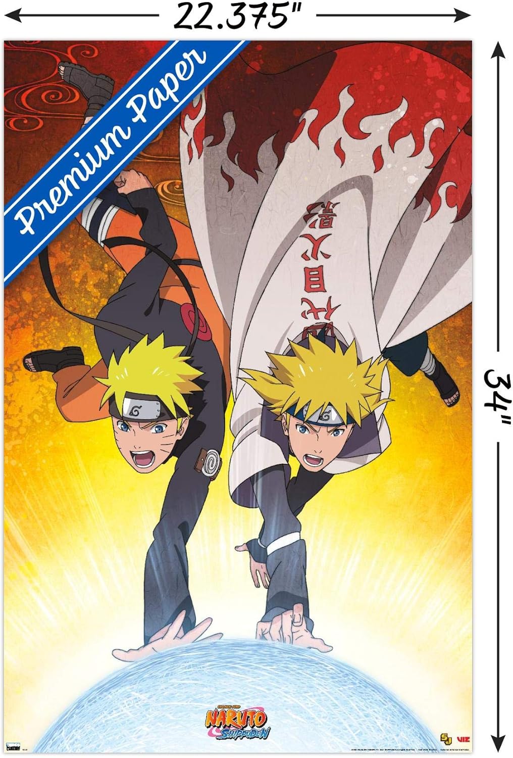 Trends International Naruto Shippuden - Duo Wall Poster, 22.375" x 34", Premium Unframed Version - Image 3