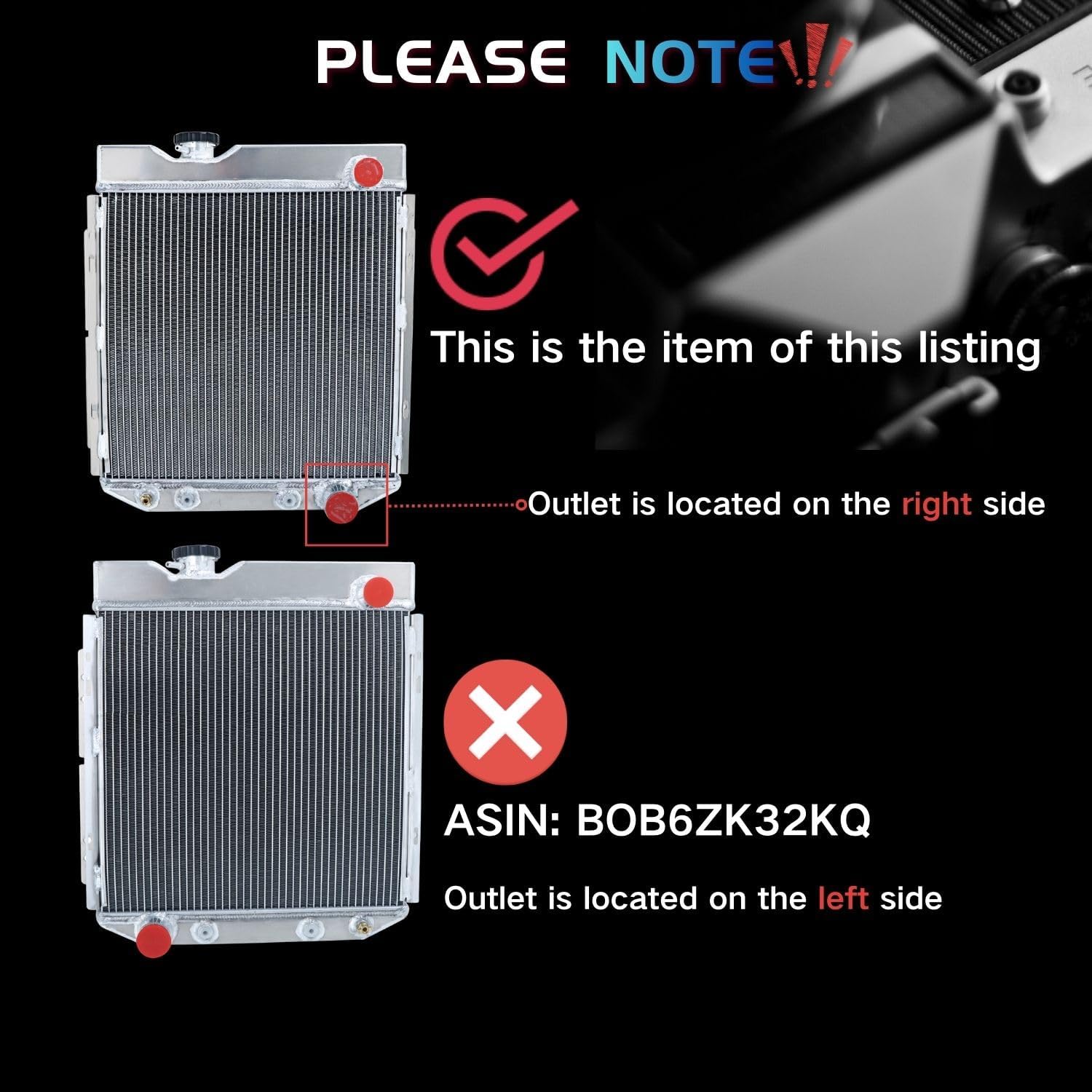 3 Core Aluminum Radiator for Ford 1964-1966 Mustang / 1963-1965 Falcon Comet l6 V8 3 Row All AA5052 Aluminum Radiator Radiador para Ford 63 64 65 66