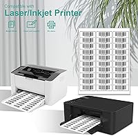 Vista 48 de MFLABEL 2x4 Shipping Labels - 25 Sheets (250 Labels) for Laser & Inkjet Printers, 10-UP FBA Address Stickers, Matte White Self-Adhesive Mailing