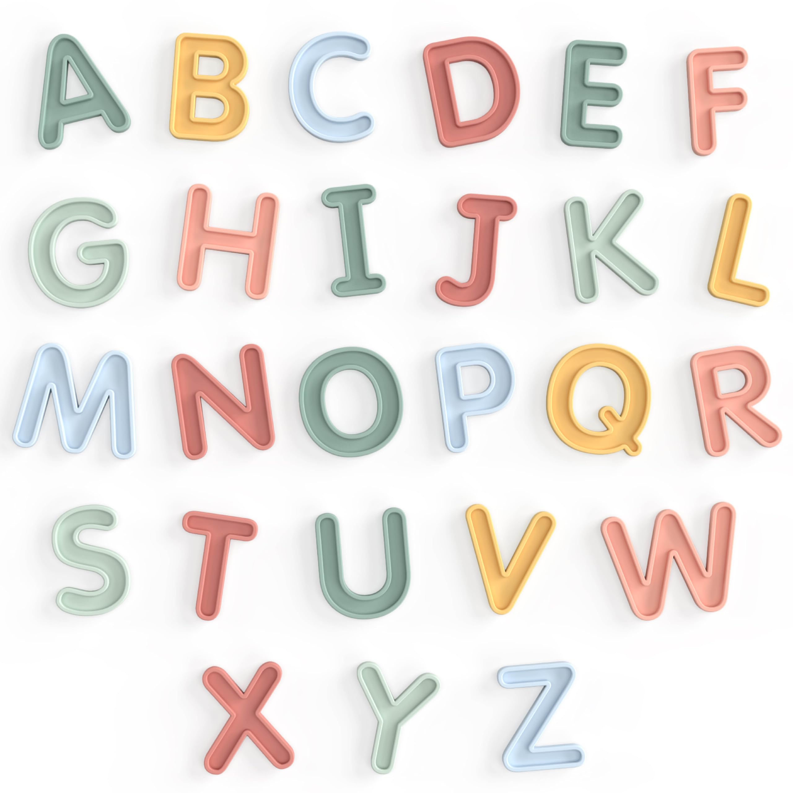 Inspire My Play Uppercase Alphabet Letters for Kids - ABC Toys for 3 Year Olds - Sensory and Messy Play, Red, 4.5 cm