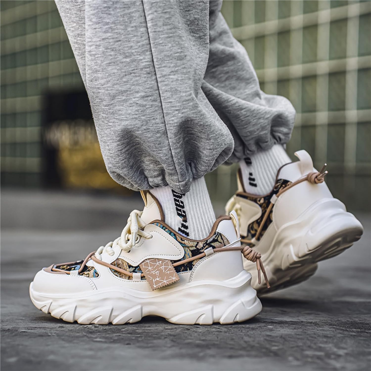 GSIGUL Men's Running Shoes Fashion Sneakers Sports Athletic Shoes Tennis Footwear Outdoor Walking Shoes