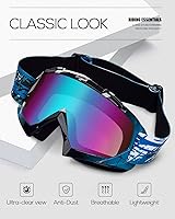 Vista 2 de BATFOX - Anteojos de seguridad para motocross, cuatrimotos, manejo táctico, para bicicletas de tierra, equipo de motocicleta, para hombres, mujeres