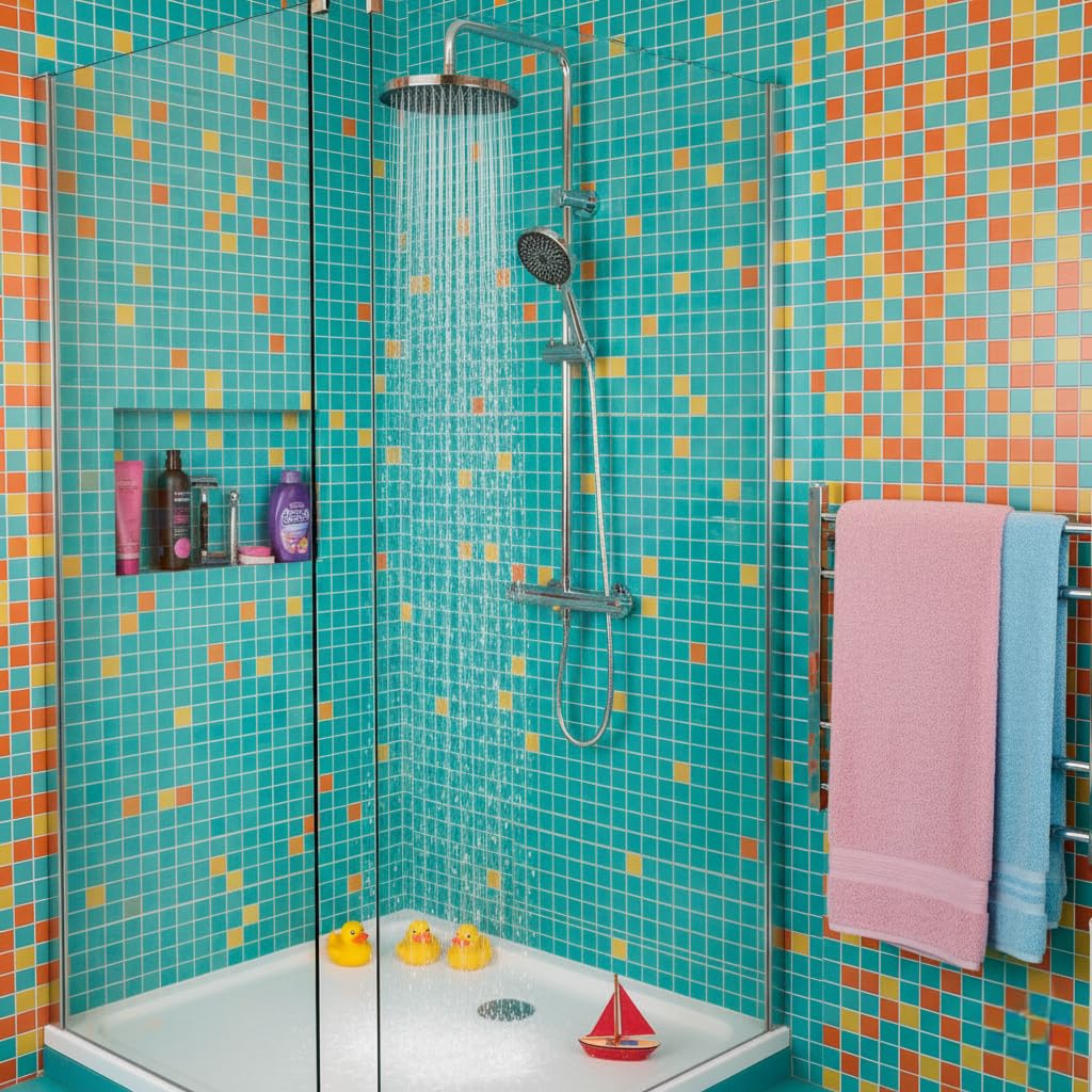 Columna Ducha Rociador y Ducha de Mano Termostatica | Ducha con Grifo con Fácil Instalación · Grifo Ducha Termostatico · Altura Regulable · Ducha Diseño Moderno Cromado