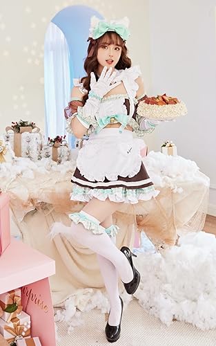 Amazon.co.jp: [Malymoon] バレンタイン 猫耳 メイド ネコ耳 メイド服 