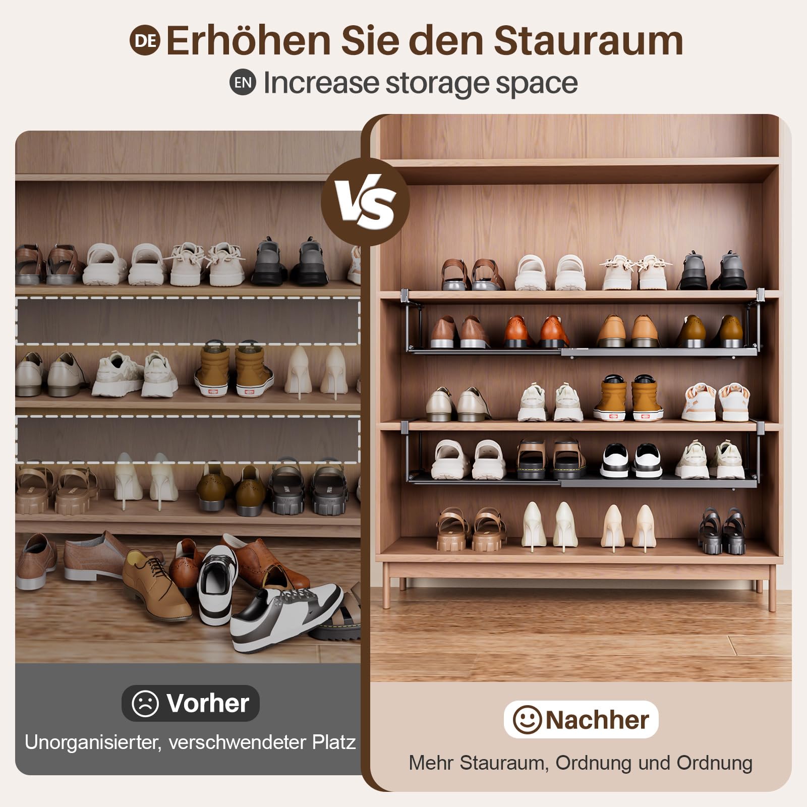 Draadmand metaal wit set van 2 - kastplank mand - hangmand mand copa kr50001 - online kopen? | Korting tot 30