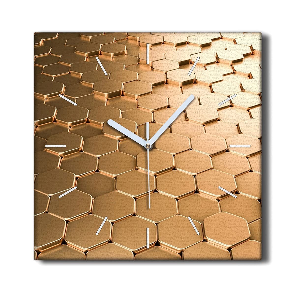 Horloge Murale sans tic-tac pour salon calme toile décoration 30x30