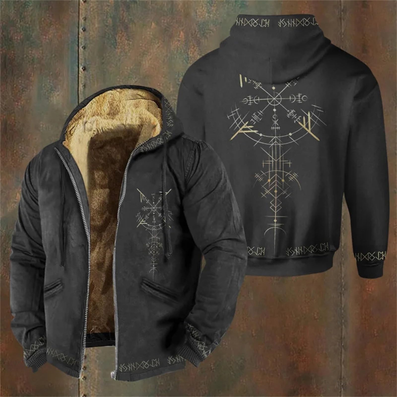 Generisch Chubasquero para hombre, impermeable, transpirable, chaqueta funcional, cortavientos, senderismo, capucha A27
