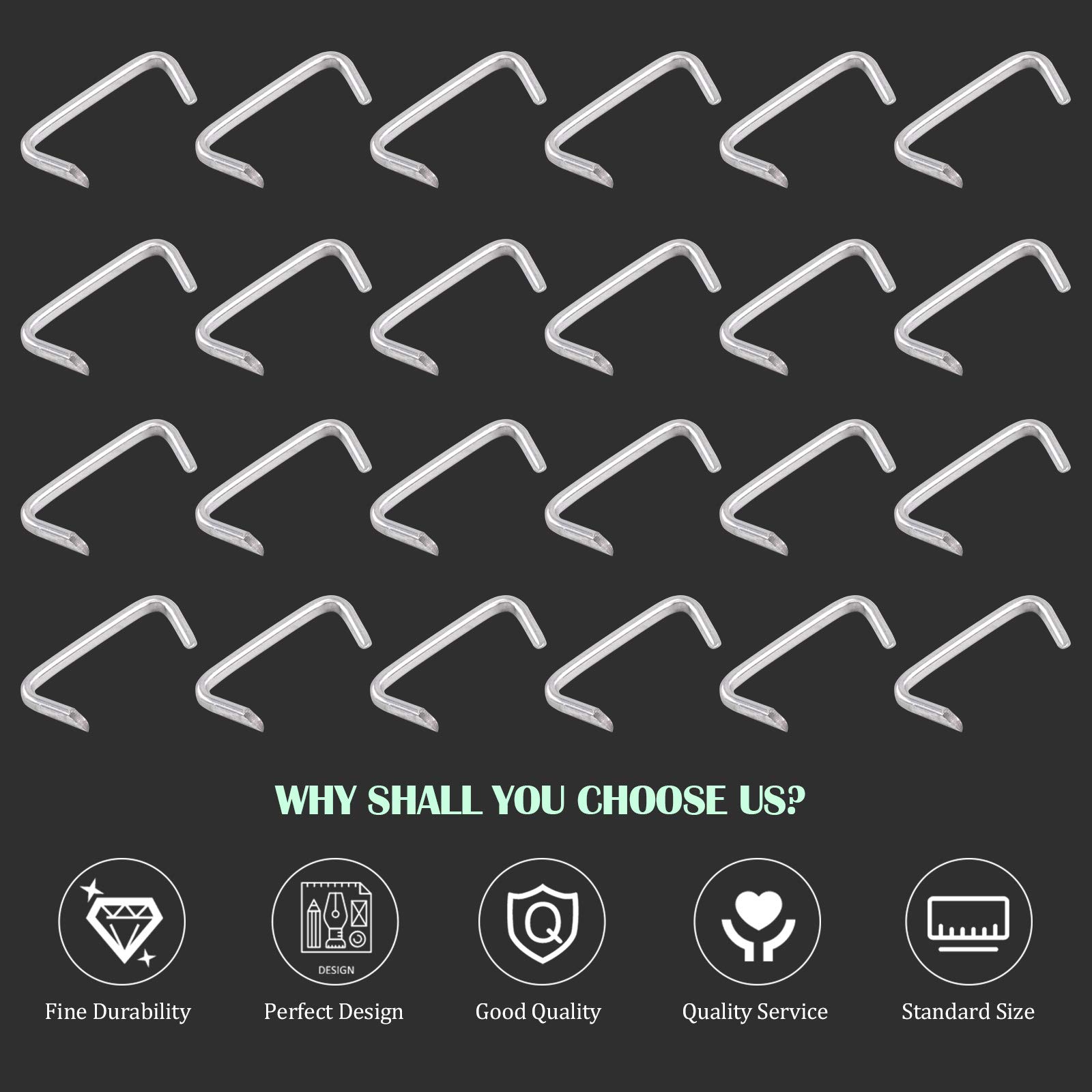 Snapklik.com : 1000Pcs 3/4" Galvanized Hog Rings Assortment Kit ...