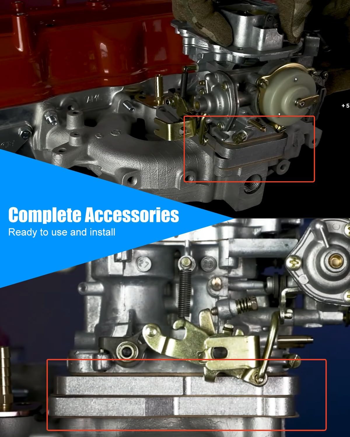 Carburetor Adapter Kit Fit for Toyota 20R 22R Fit for Weber 32/36 DGEV 38/38 DGES Replace 99004222