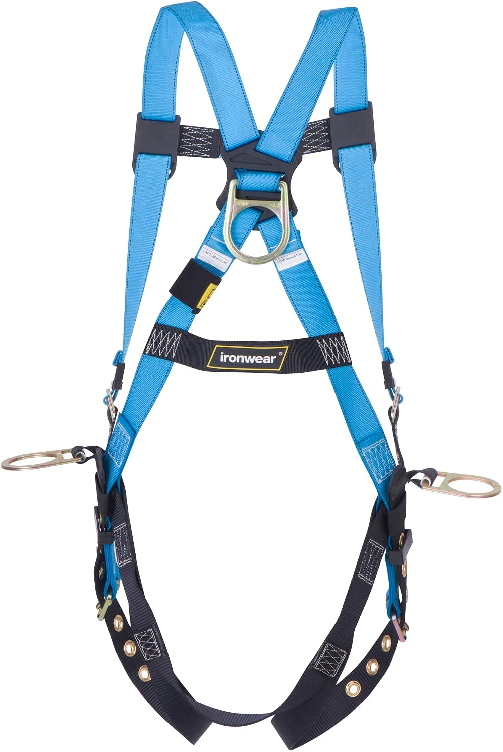 Ironwear 2125 Full-Body Harness w/ 3 D-Rings & Grommet Leg Straps