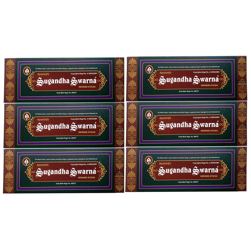 Aparanji's - Sugandha Swarna Incense Sticks (Agarbatti) 110 Grams Box (6)-image-13