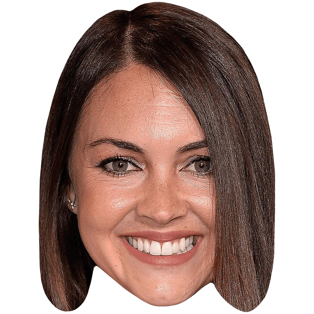 Celebrity Cutouts Lifelike Lacey Turner (Brown Hair) Celebrity Mask, Flat Card Face, Fancy Dress Mask