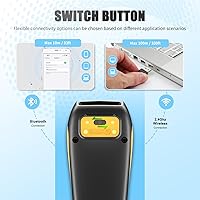 Vista 8 de NETUM CS8501 Escáner de código QR inalámbrico - Escáner de código de barras Bluetooth actualizado, mini lector de código de barras portátil 1D y 2D