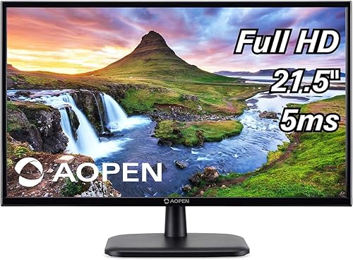 AOPEN por Acer 22CV1Q bi 21.5" Full HD (1920 x 1080) Monitor VA para el trabajo o el hogar (1 x puerto HDMI y VGA)