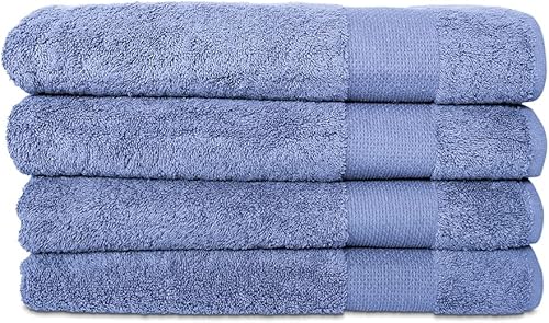 Miniatura 52 de Hencely Juego de 2 toallas de mano de lujo (16 x 28 pulgadas), algodón turco suave, absorbente, de secado rápido, para cara, cuerpo, cocina y baño