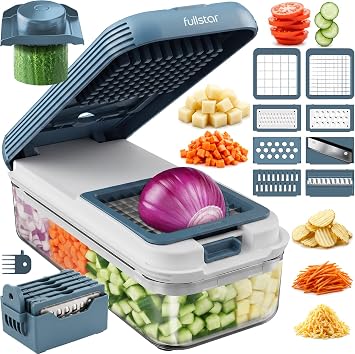 Fullstar Essential Vegetable Chopper & Mandoline Slicer 8-in-1 Kitchen Tool