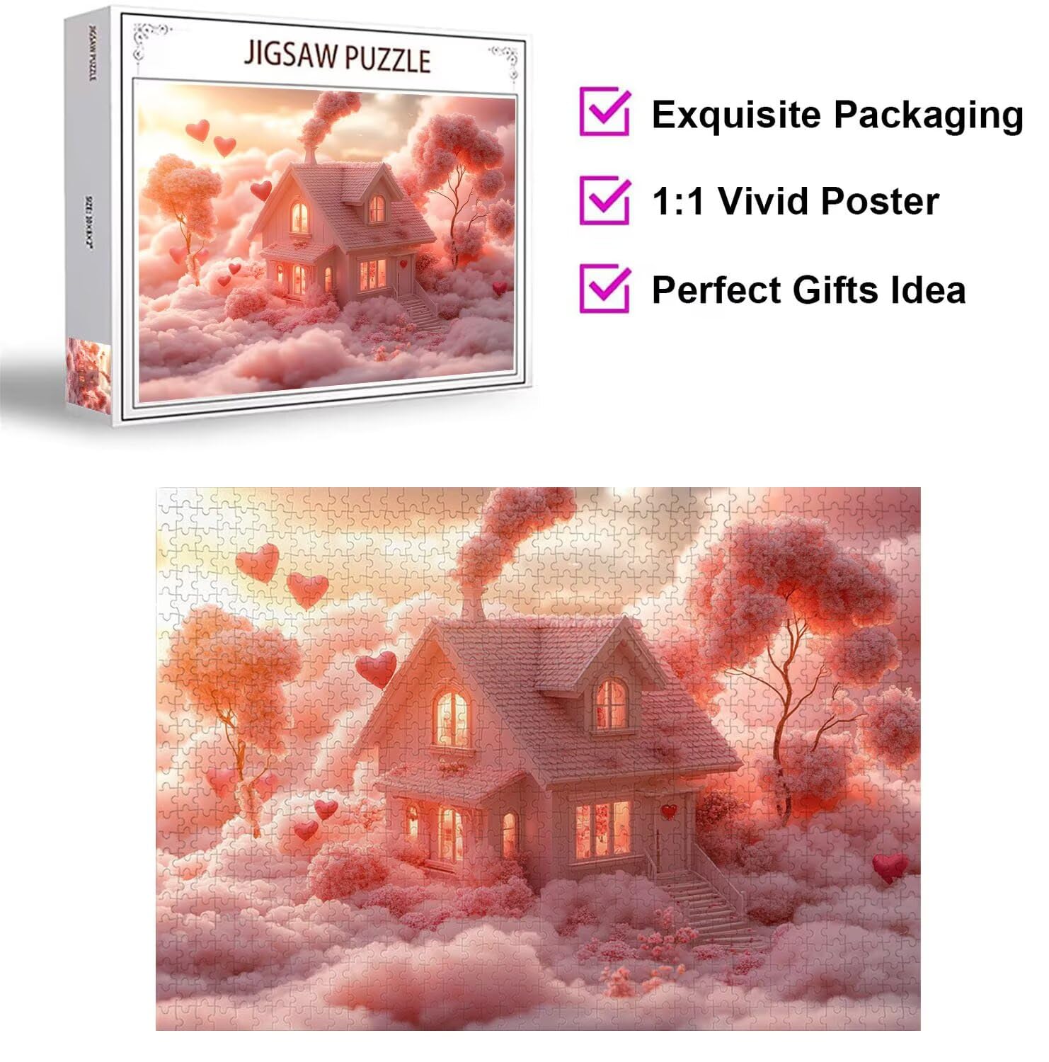 Puzzle 3000 Piezas Dibujos Animados Puzzle de Madera Desafiante, n-367