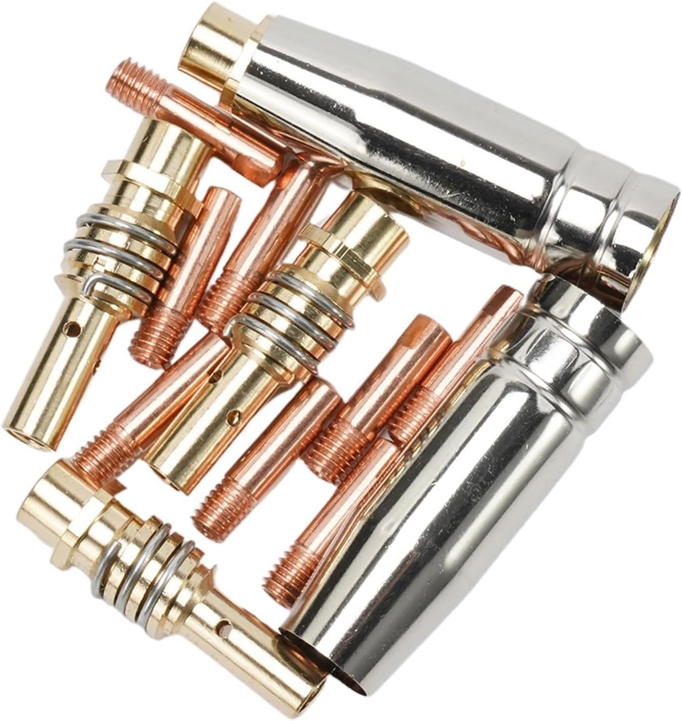 Accessories Welding Nozzle 0.8mm/1.0mm 1 Set Co2 Welding Torch Consumable Welding Head Compatible With Tig 15AK MIG MAG Portable (Color : 1.0mm)