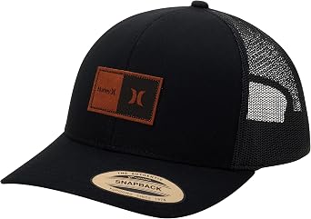 Hurley Mens Trucker Hat - Flexible Quick Dry Fairway Mesh Trucker Hat for Men with Snapback Closure - Classic Mens Caps