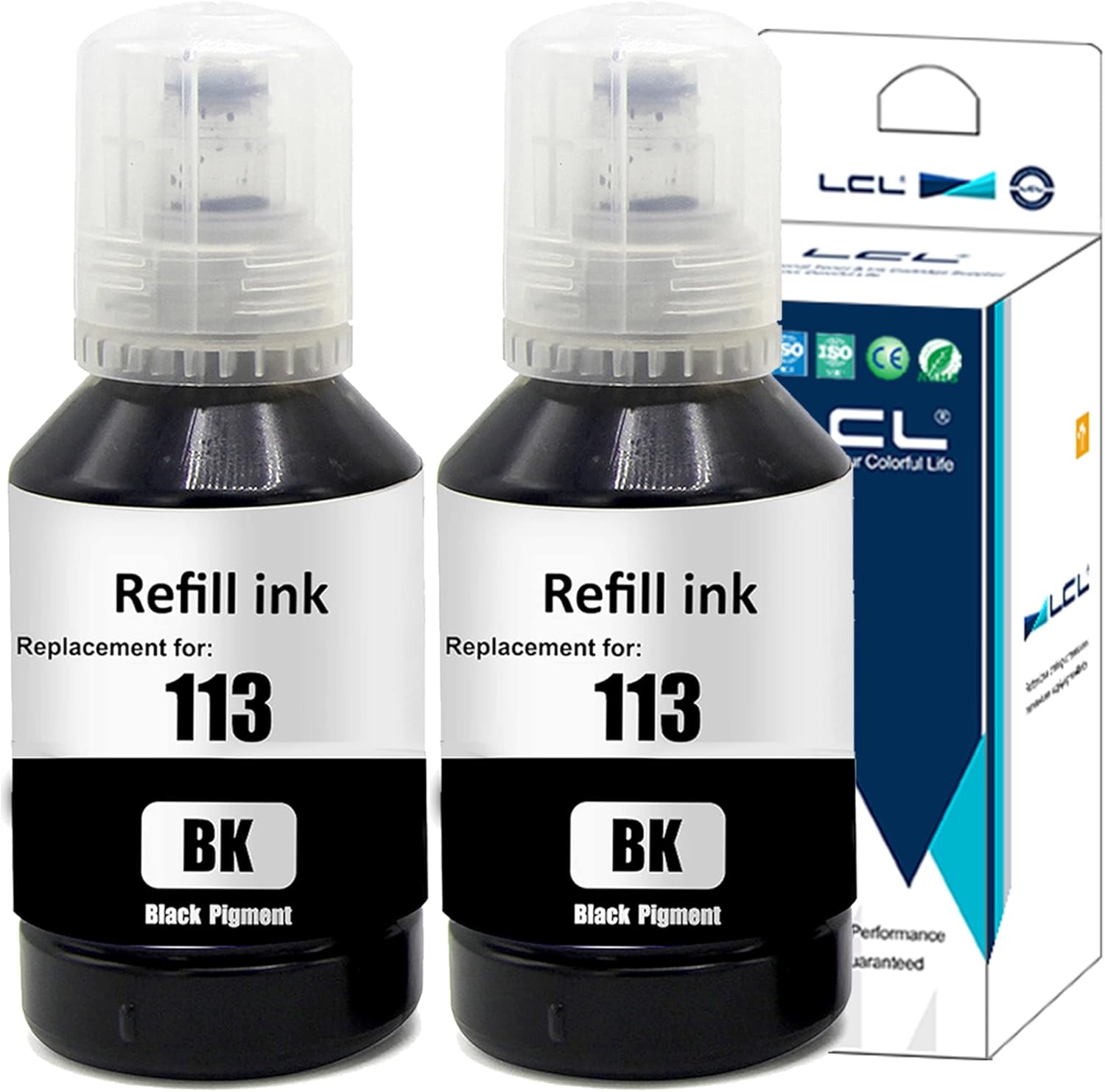 LCL Compatible Ink Bottle Pigment Replacement for Epson 113 C13T06B140