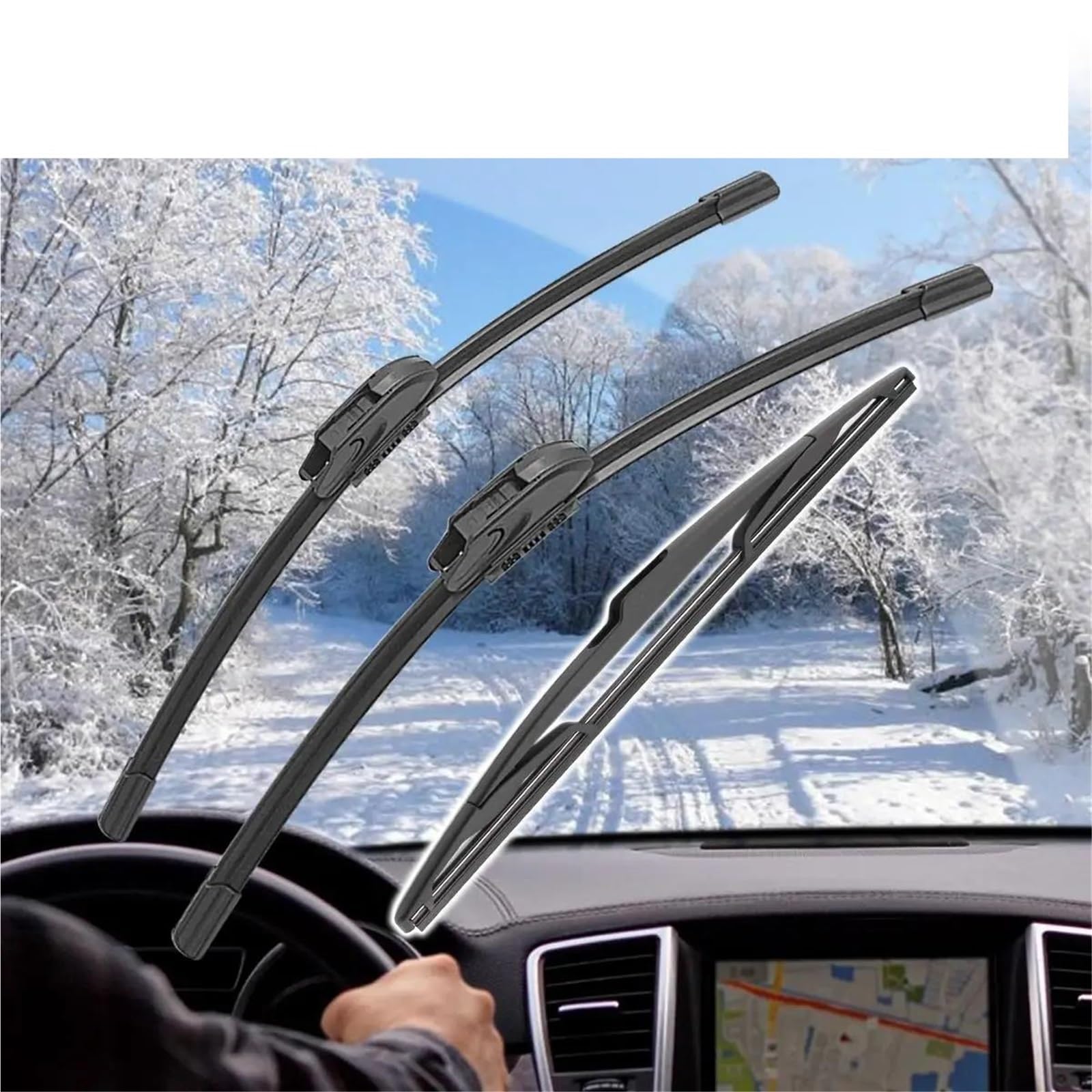 Tergicristalli Anteriori E Posteriori Decespugliatori Accessori Per Auto Tergicristallo Per Per Dacia/Per Renault Per Duster MK1 2014-2017 Tergicristallo