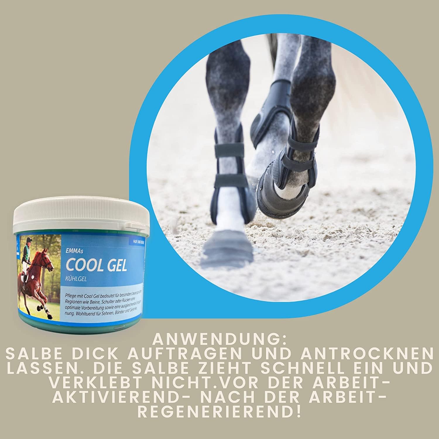 EMMA Gel rinfrescante per cavalli, balsamo per cavalli, rinfrescante, 2 x 1000 ml, balsamo refrigerante per cavalli con unguento di arnica, extra forte, unguento per cavalli, rinfrescante, tendini