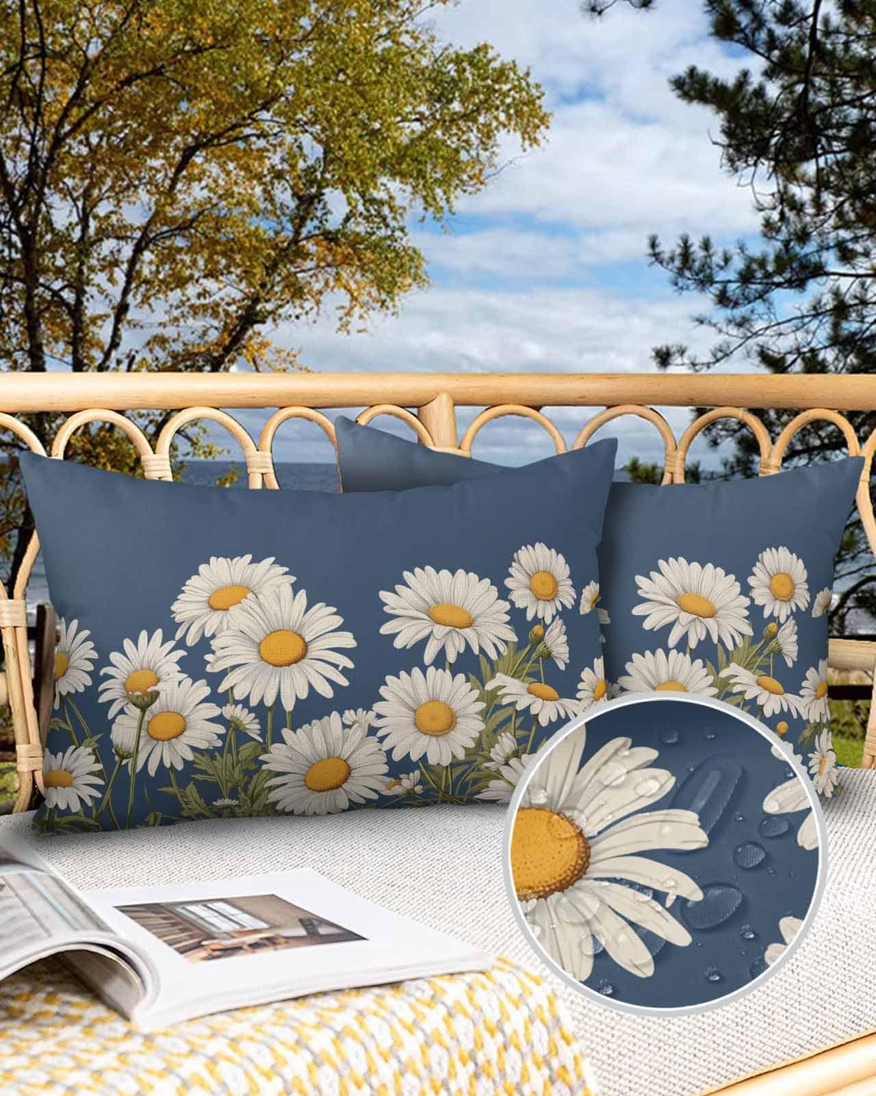 Outdoor Waterproof Throw Pillow Covers 20