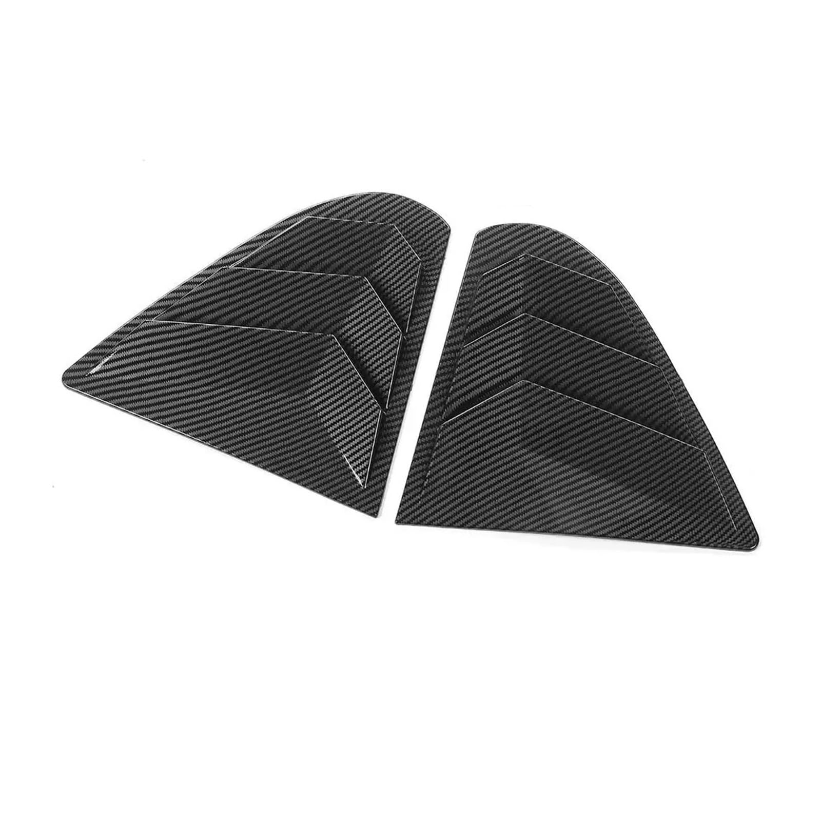 Żaluzje Tylnej Szyby Osłona Osłona żaluzji tylnej szyby bocznej, pasująca do Mitsubishi Lancer EX X EVO 2008-2018(Carbon Fiber Look)