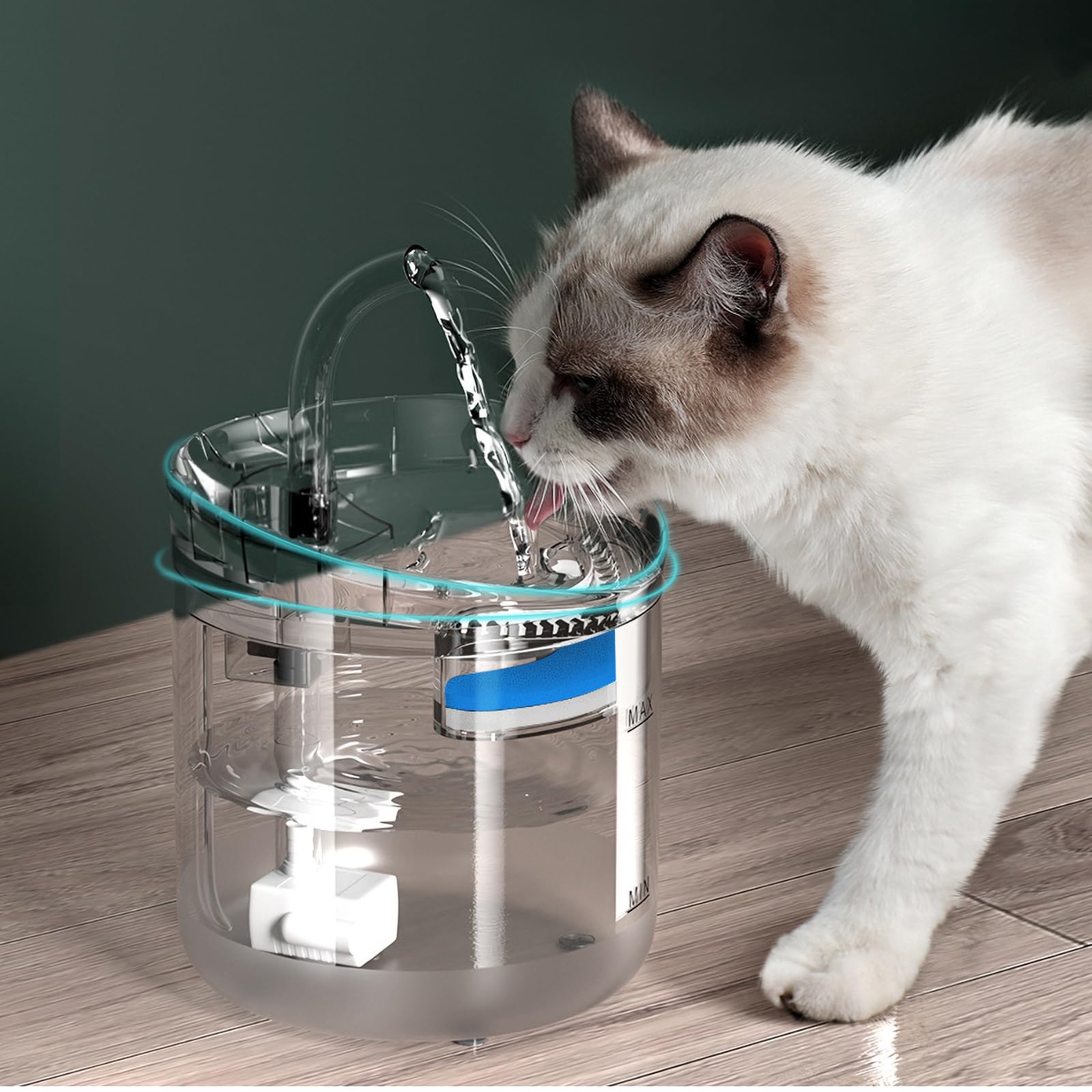 Bebedouro Tipo Fonte Com Filtro, Fonte Bebedouro de água para Gatos, Bebedouro para