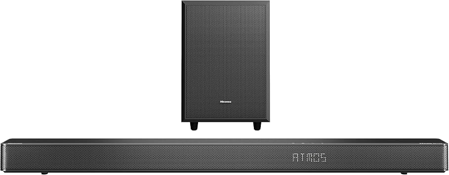 Hisense AX3120G 3.1.2 Channel 360W Dobly Atmos Soundbar with Wireless Subwoofer and Up Firing Speakers