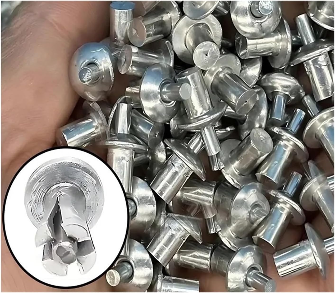 Hammer Rivets,Aluminum Core Alloy Drive Expansions Nails Head Knock Type Screws Fasteners Part,