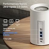 TP-Link WiFi 7 Mesh BE9300 Tri-Bande, 2 Ports 5Gbps, Port 2.5Gbps, MLO, Itinérance Transparente, Contrôle Parental, Compatible avec Toutes Les Box Fibre, WPA3, Deco BE65 Pro(3-Pack) - 4