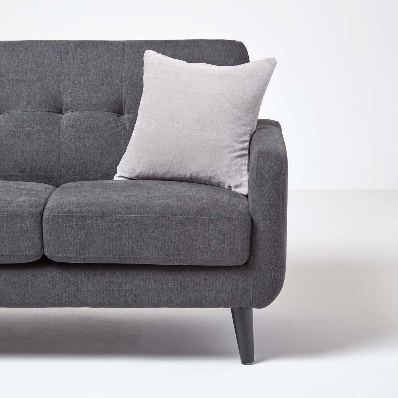 HOMESCAPES Mosterdfluwelen kussenhoes superzacht katoen fluweel luxe