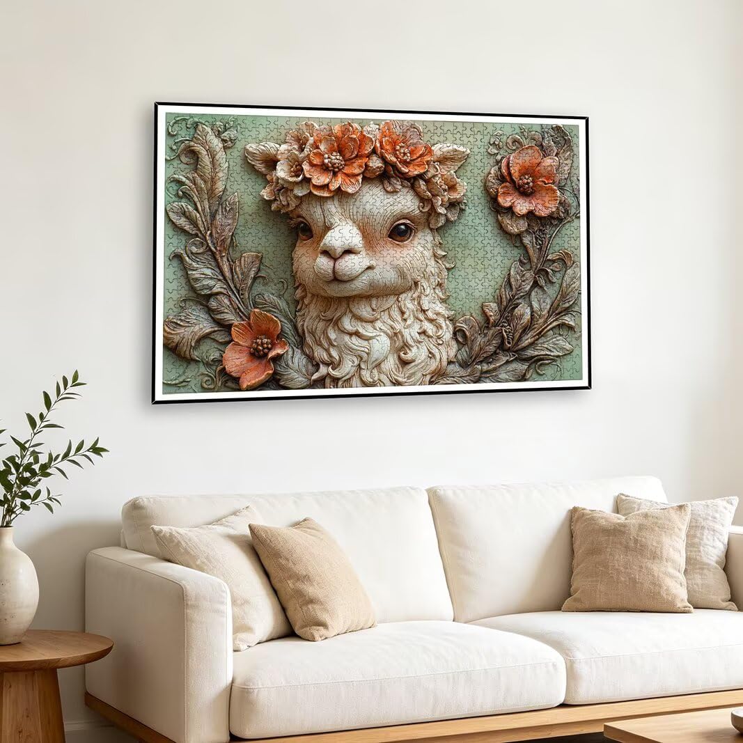 Puzzle Alpaca, Puzzle 1000 Pezzi per Adulti, Regalo Donna/Uomo -2625