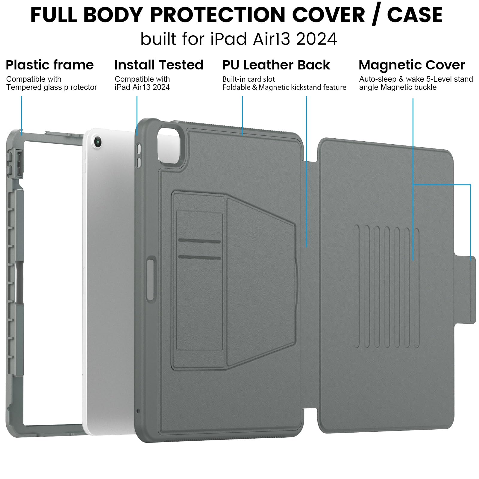 Amazon.co.jp: iPad Air 13インチ用ケース M2 2024年発売 ペンシル