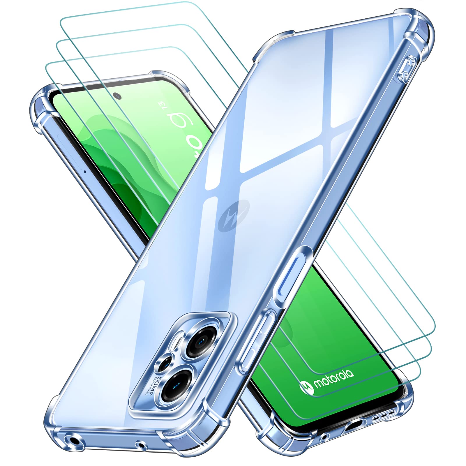 brotect Pellicola Protettiva Vetro per Sharp Aquos Sense 9 5G Protezione Schermo (3 Pezzi) [Durezza Estrema 9H, Chiaro