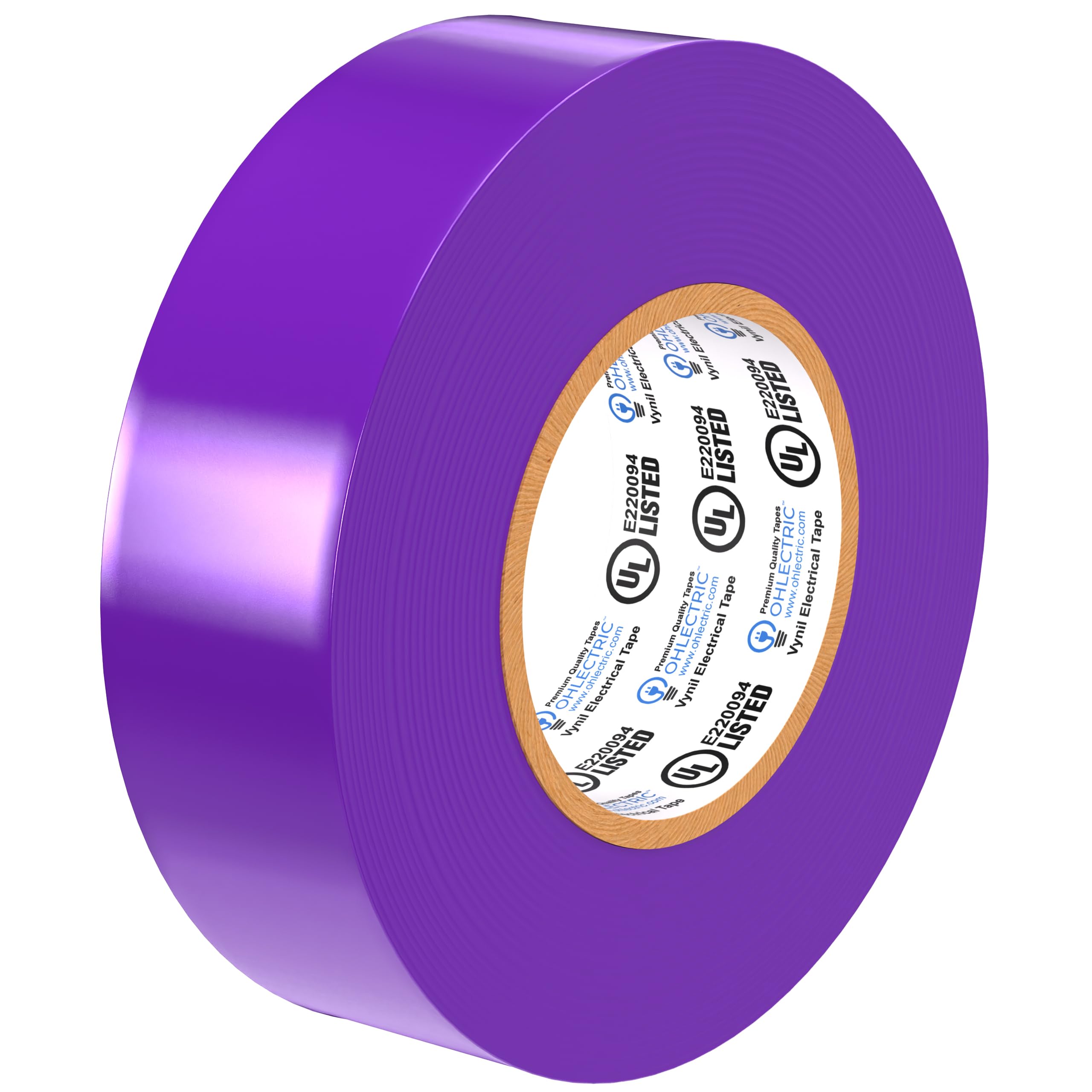 Professional Grade Vinyl Electrical Tape (1 Pack) Purple - 7 Mil Thick Flame-Retardant, Heat & Weather Resistant 3/4 Inch x 60 Feet | Ideal for Contractors & Electricians