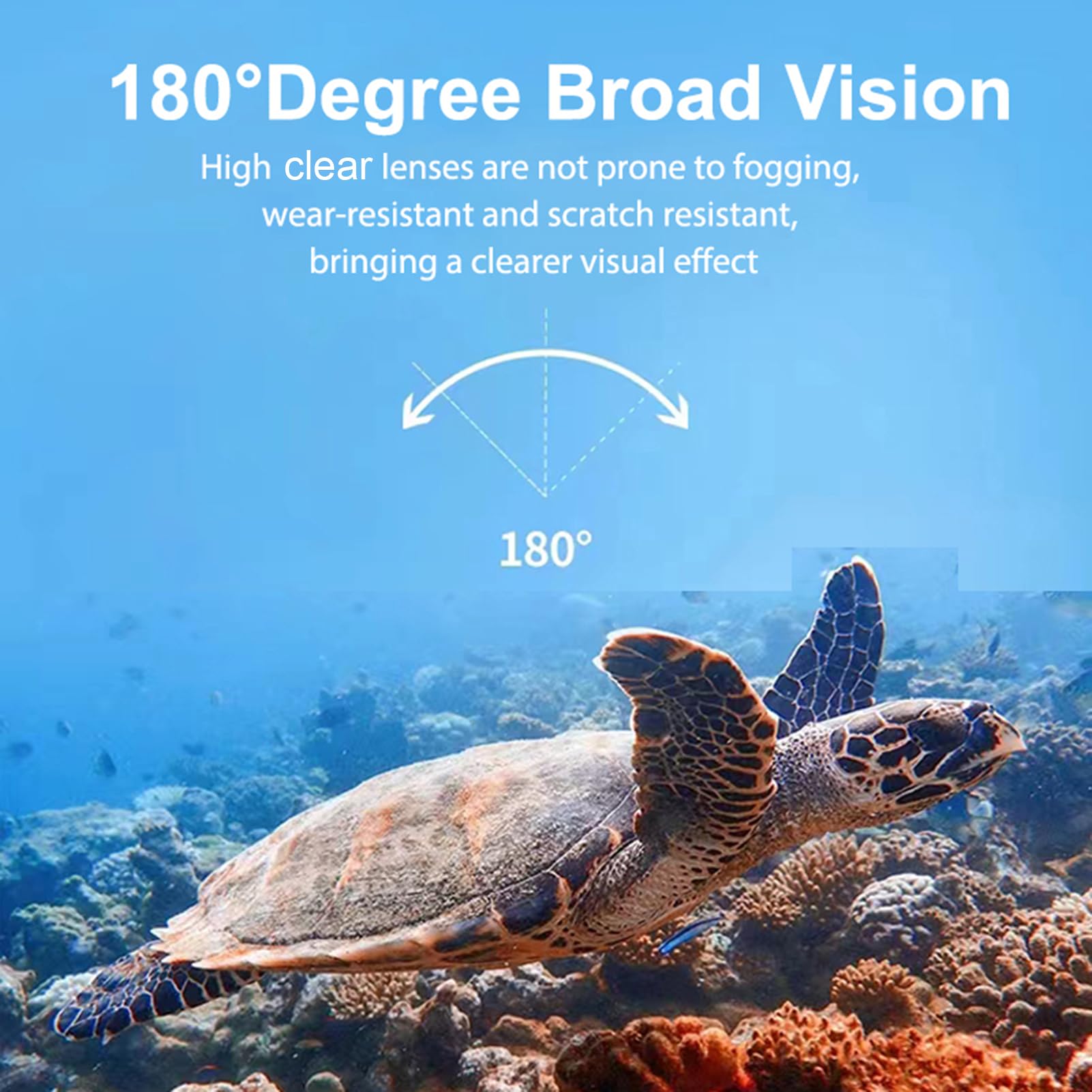 Wakects Máscara de Snorkel de Cara Completa, Estructura de Silicona, Vista Panorámica de 180°, Ideal para Adultos Que Practican Snorkel y Respiran Cómodamente