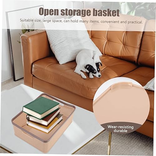 Miniatura 3 de Cabilock Caja de almacenamiento, cesta de almacenamiento, decoración para estantes, caja de almacenamiento de plástico, contenedor de tocador,