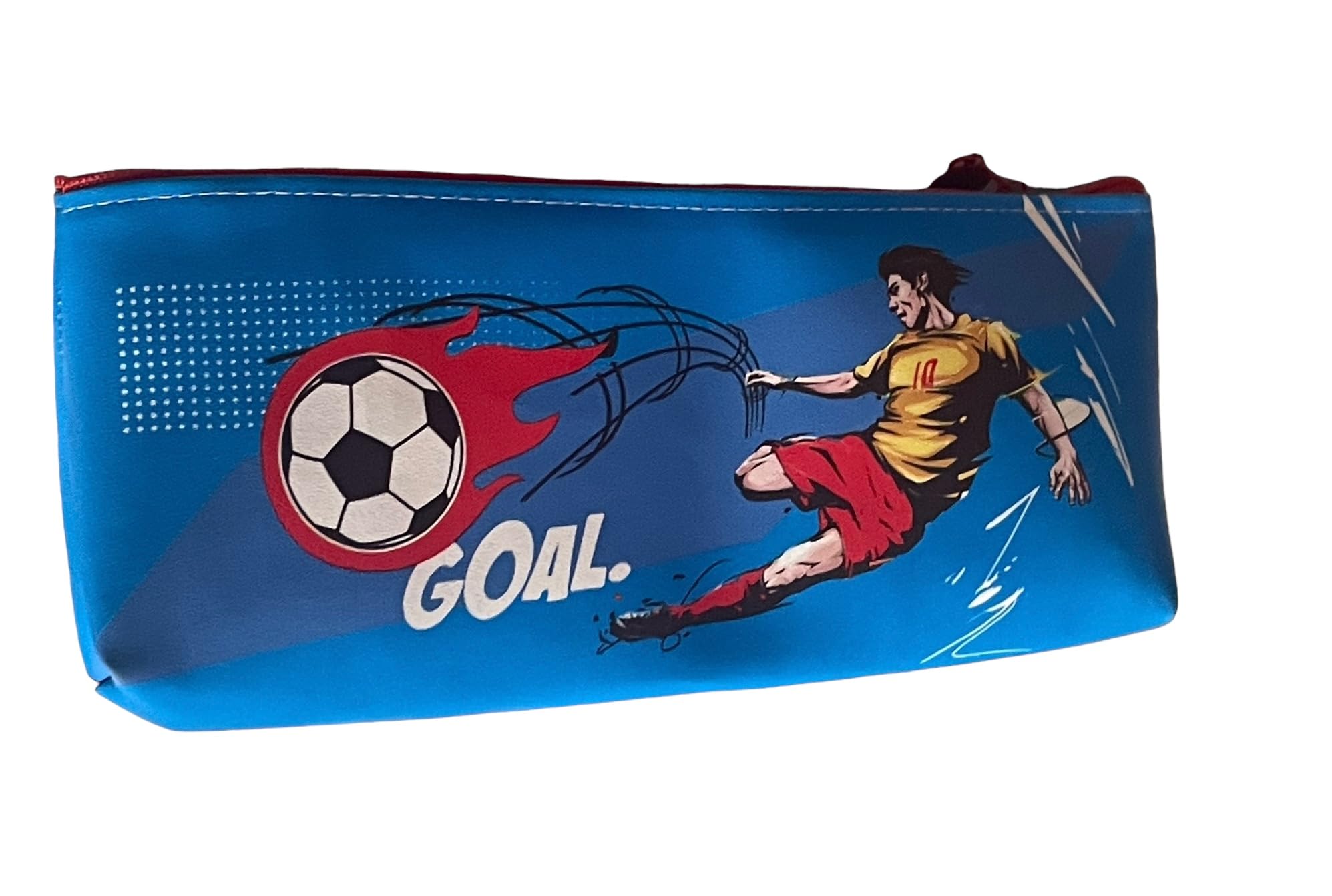 Football Theme Pencil Pouch Stationery Organizer for Students and Kids Birthday Return Gift(Pack of1)|Football Pencil pouch for boys and girls (21 by 10 cm by 3 cm) (Sky Blue) (B0D1MXSDPJ) Amazon Price History, Amazon Price Tracker