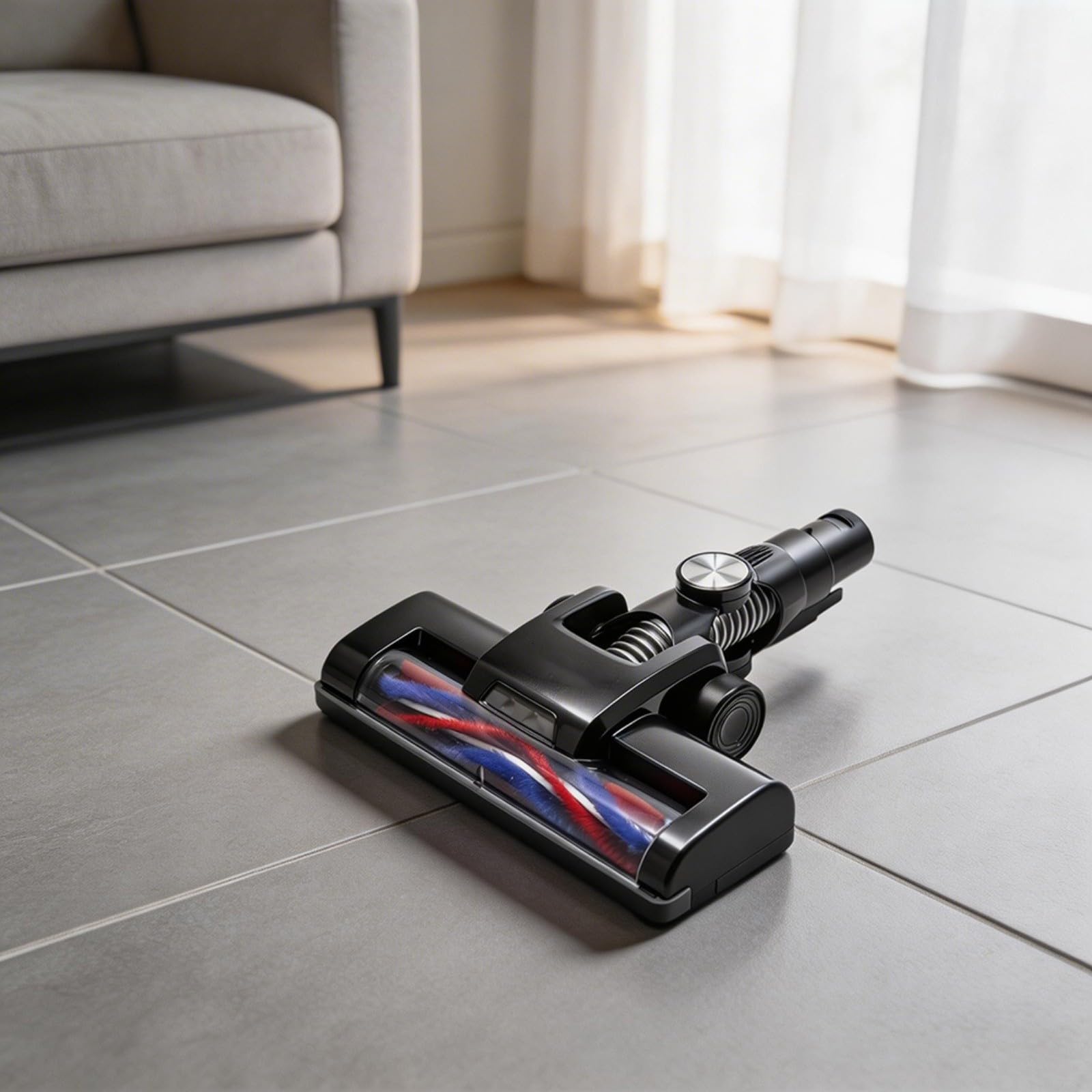 Cepillo motorizado para suelo Vactidy V8, rodillo antienredos para suelos duros y alfombras