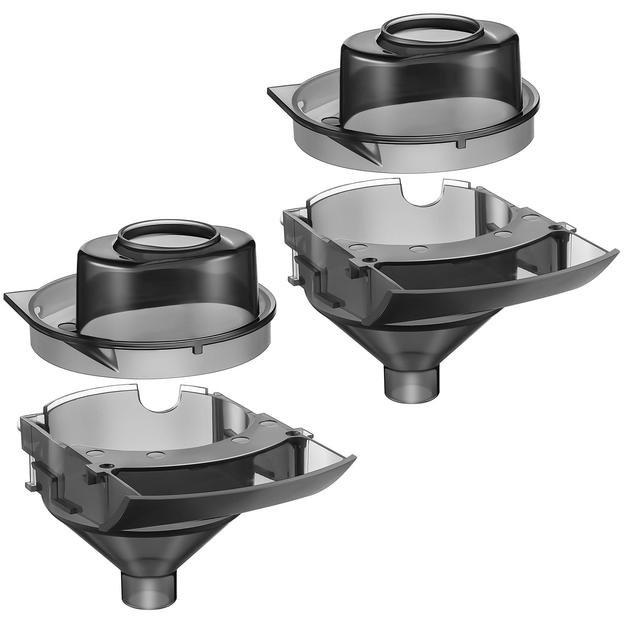 2 Sets Replacement Funnel Compatible with Baby Brezza Replacement Parts Funnel and Cover Baby Formula Dispenser, Grey-picture-12