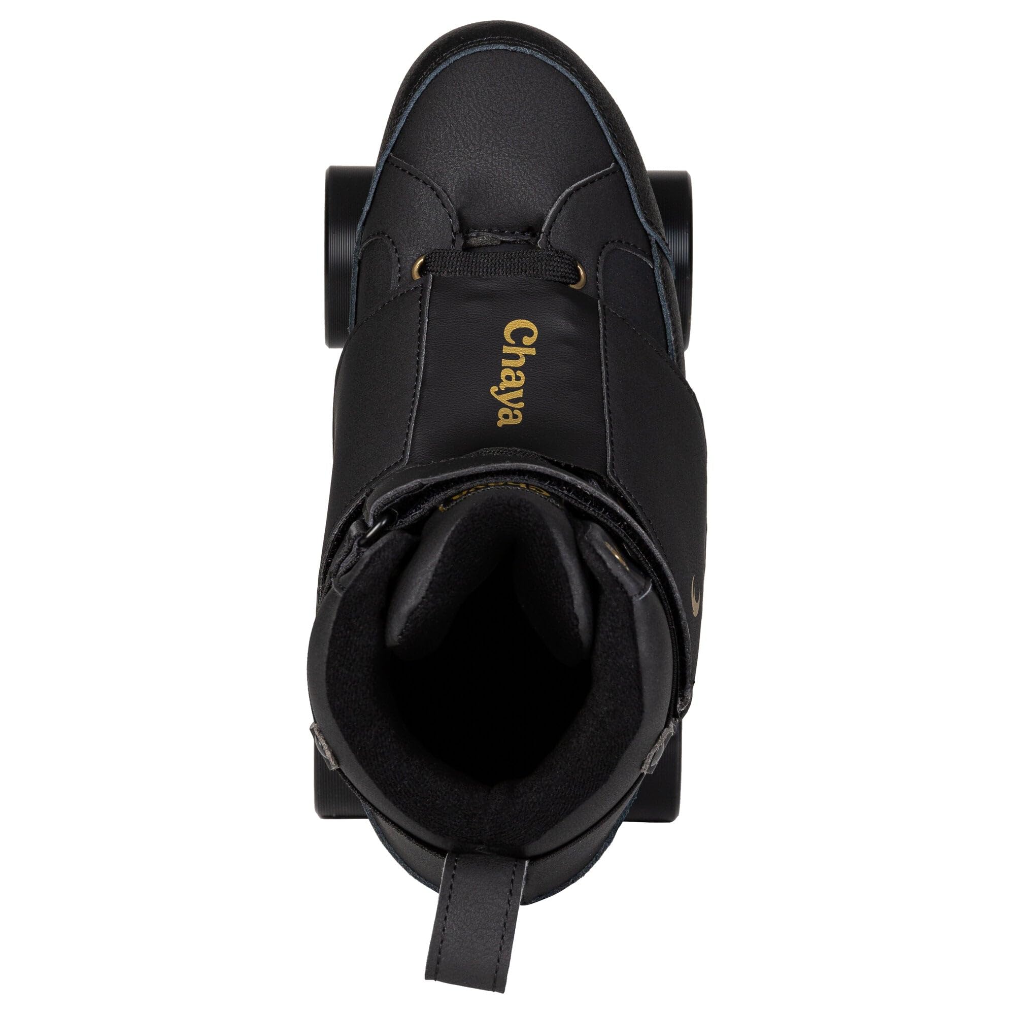Chaya Rollschuhe Chameleon High - Roller Skates für Damen und Herren im Retro-Look für Roller-Disco - Roll-Schuhe in Schwarz
