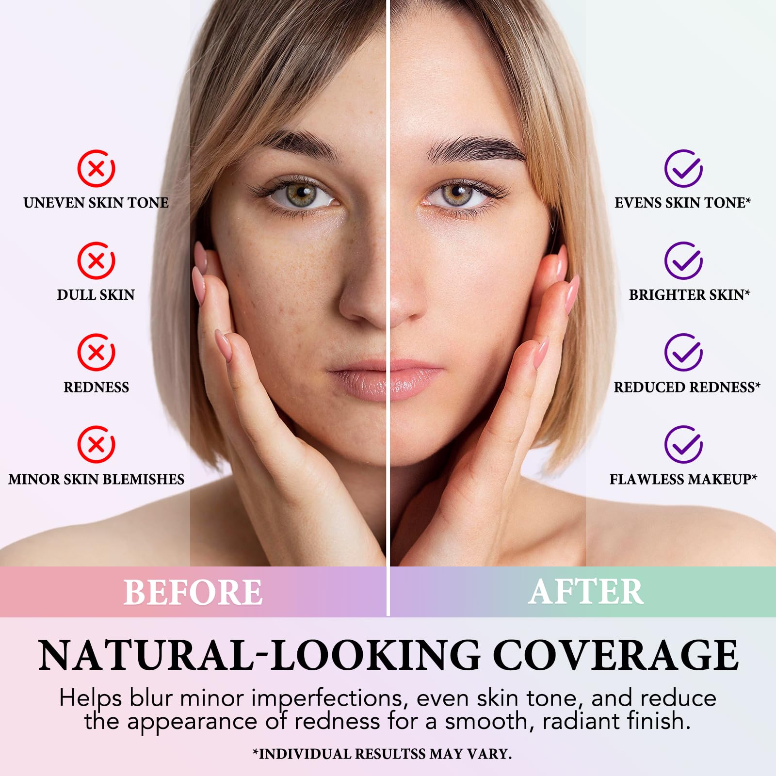 3 In 1 Primer for Face Before Makeup,SPF 50 Sunscreen Isolation Cream - Image 3
