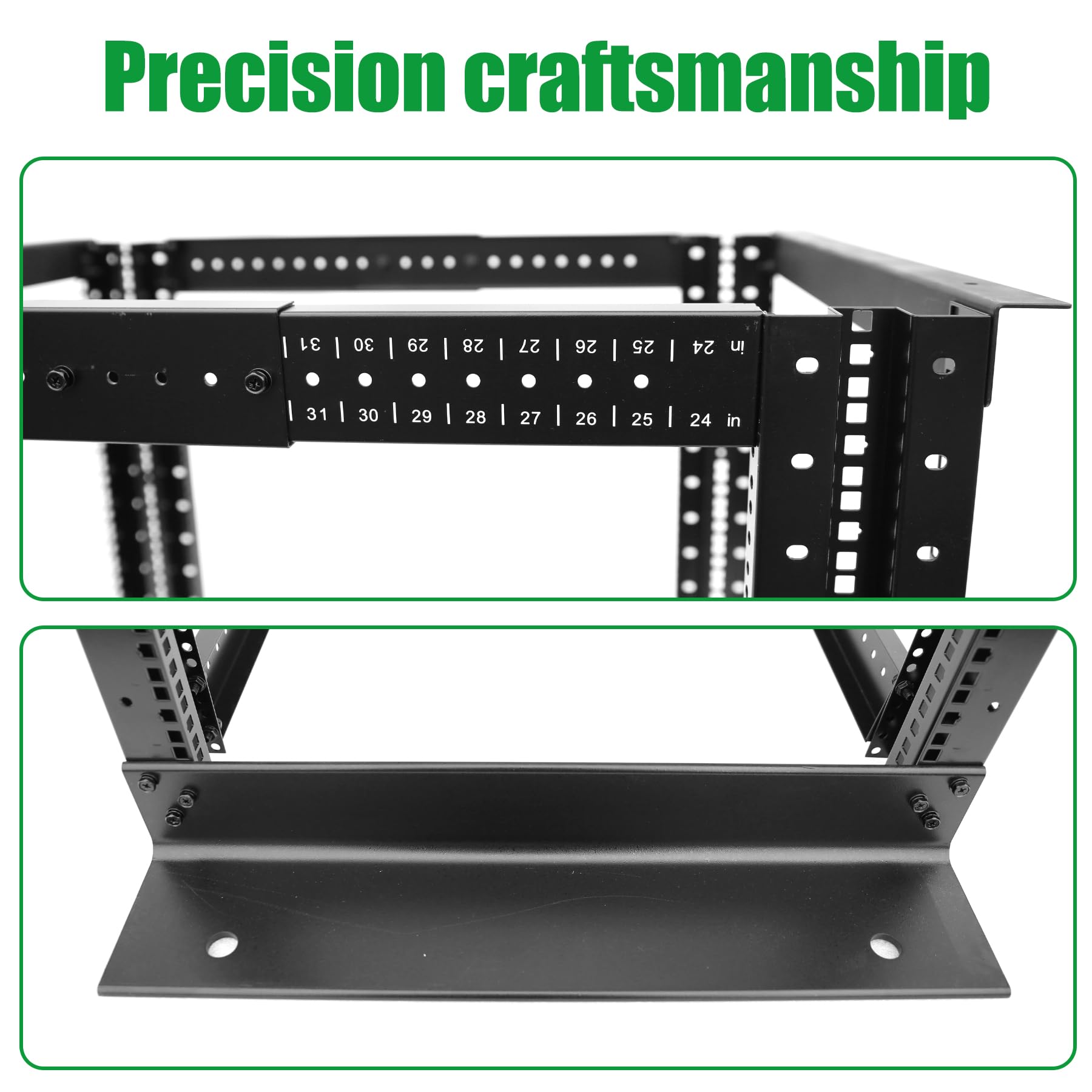 reyes311d 4unit ② Amazon.com: 4-Post 42U Open Frame Server Rack for 19