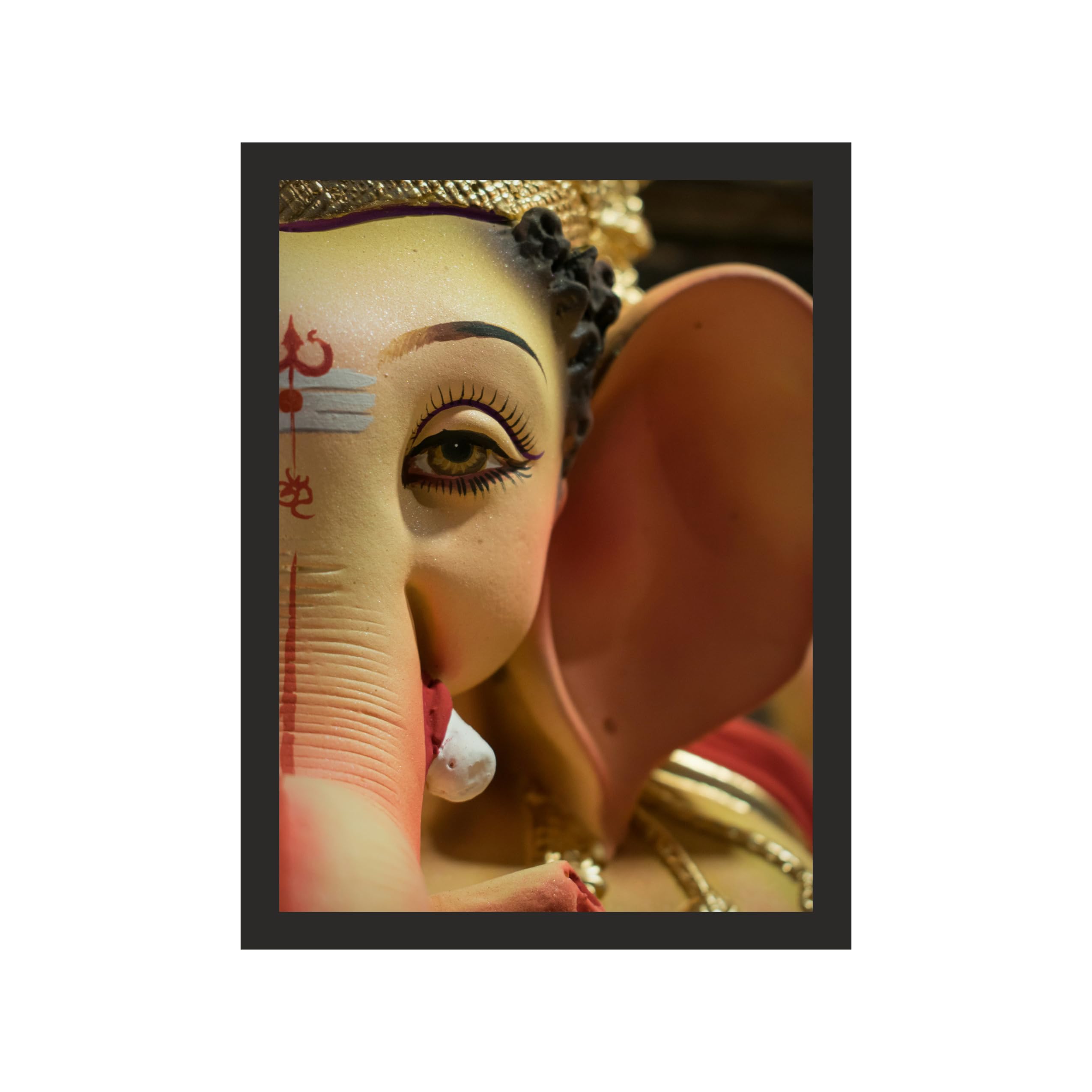 Serene Ganesha Gaze - 9x12